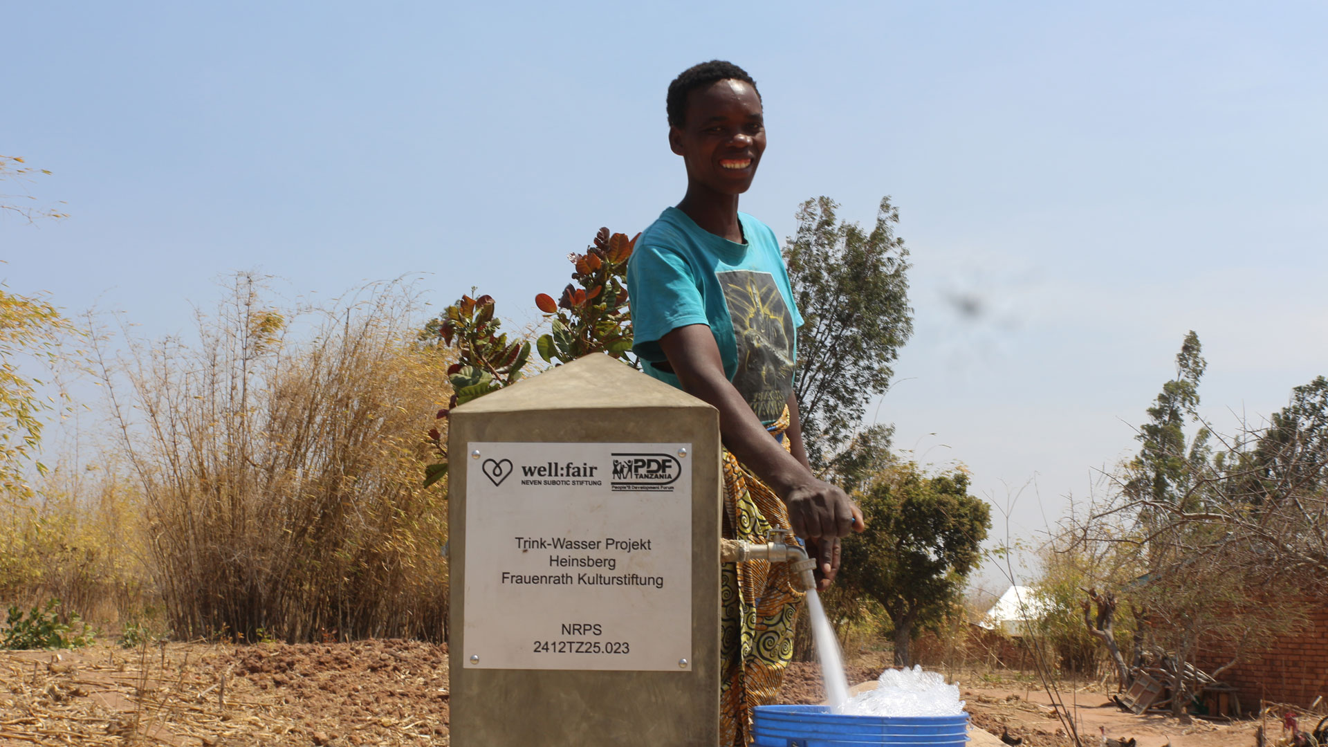 Der Brunnen Titus Kikoti versorgt 204 Menschen mit Trinkwasser.